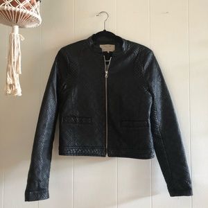 Zara faux leather jacket